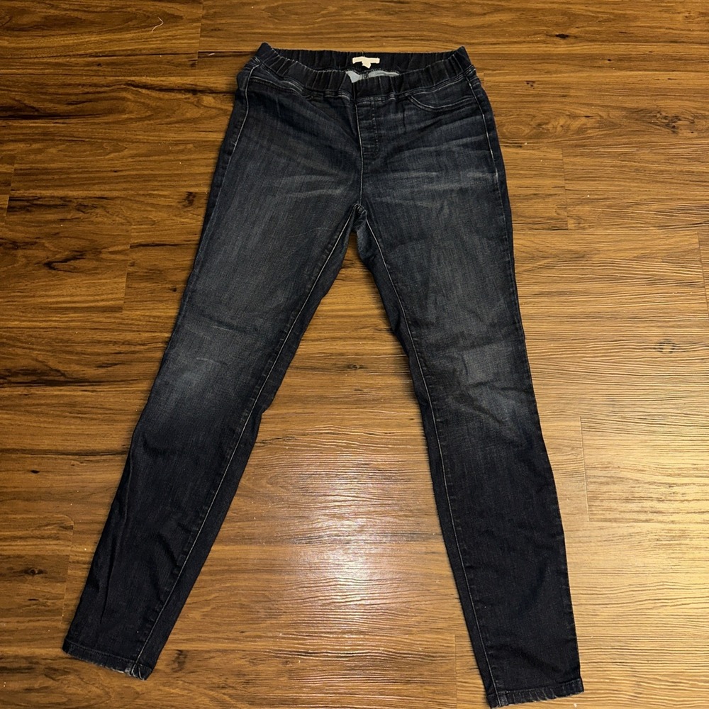 Eileen Fisher Pull On Jeans Jeggings Small Stretch Skinny Leg (29x29)